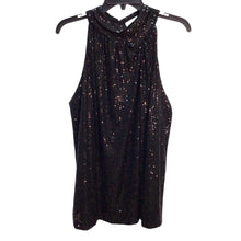 Load image into Gallery viewer, Blue Sol Black Sequin Sleeveless Top Size XL