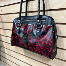 Load image into Gallery viewer, Patricia Nash Leather Primrose Rustic Mums Handbag