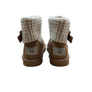 UGG Classic Solene Mini Bootie Chestnut/Beige Size 8