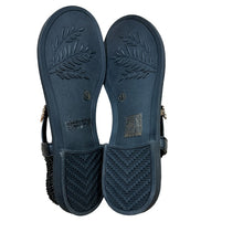 Load image into Gallery viewer, FFF Fashion Forward Footwear The Santorini Catwalk Design Sandal Black Size 7.5