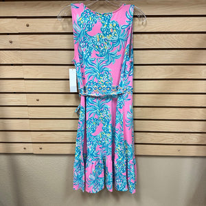 Lilly Pulitzer Sleeveless Misha Wrap Dress Pelican Pink - Size Medium