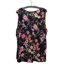 Load image into Gallery viewer, Love August Purple Floral Sleeveless Top Size XL