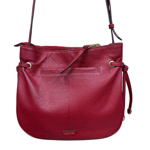 Lodis Kimberly Red Leather Crossbody Bag