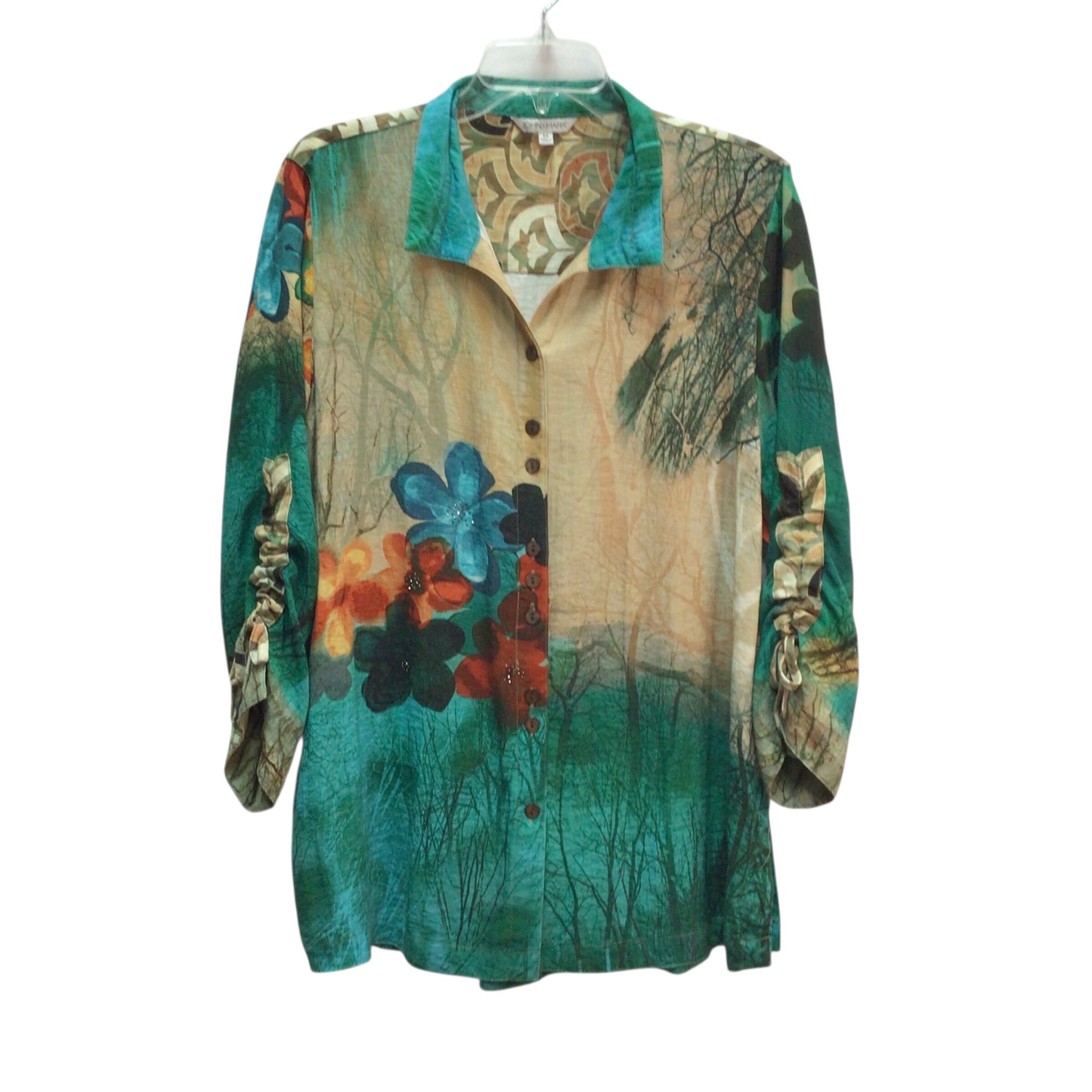 John Mark Long Sleeve Top Size M