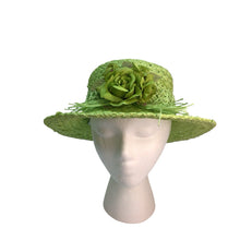 Load image into Gallery viewer, One Size Green Paper Hat