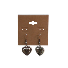 Load image into Gallery viewer, Brighton Aurora Heart Two Tone Reversible Silver Gold Plate Earrings