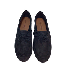 Load image into Gallery viewer, Lucky Brand Tineera Black Suede Loafers Size 8.5 M