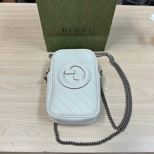 Gucci Blondie Mini Bag Crossbody Cream White Style 760315AACP79022