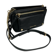Load image into Gallery viewer, MICHAEL Michael Kors Mitchell Small Leather Crossbody Bag Black