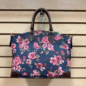 Dooney & Bourke Floral Roses Satchel Shoulder Bag