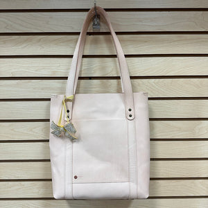 Rustico Large Leather Tote Bag Peach