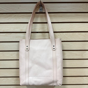 Rustico Large Leather Tote Bag Peach