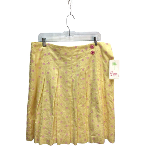 Lilly Pulitzer Pineapples Skirt Size Large NWT
