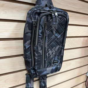 Lug Classic Quilted Sling Bag - Tailback in Camo Black