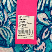 Load image into Gallery viewer, Lilly Pulitzer Buttercup 5&quot; Shorts Amalfi Blue Sound the Sirens - Size 10