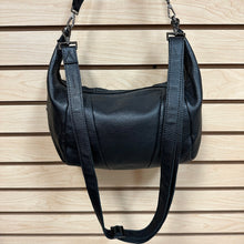 Load image into Gallery viewer, Hammitt Morgan Leather Crossbody Shoulder Bag Black/Gunmetal