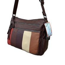 Load image into Gallery viewer, Bueno &quot;Smooth Washed&quot; Brown Tan Crossbody Bag