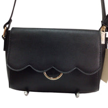 Load image into Gallery viewer, Fashion Black Top Fold Crossbody Bag