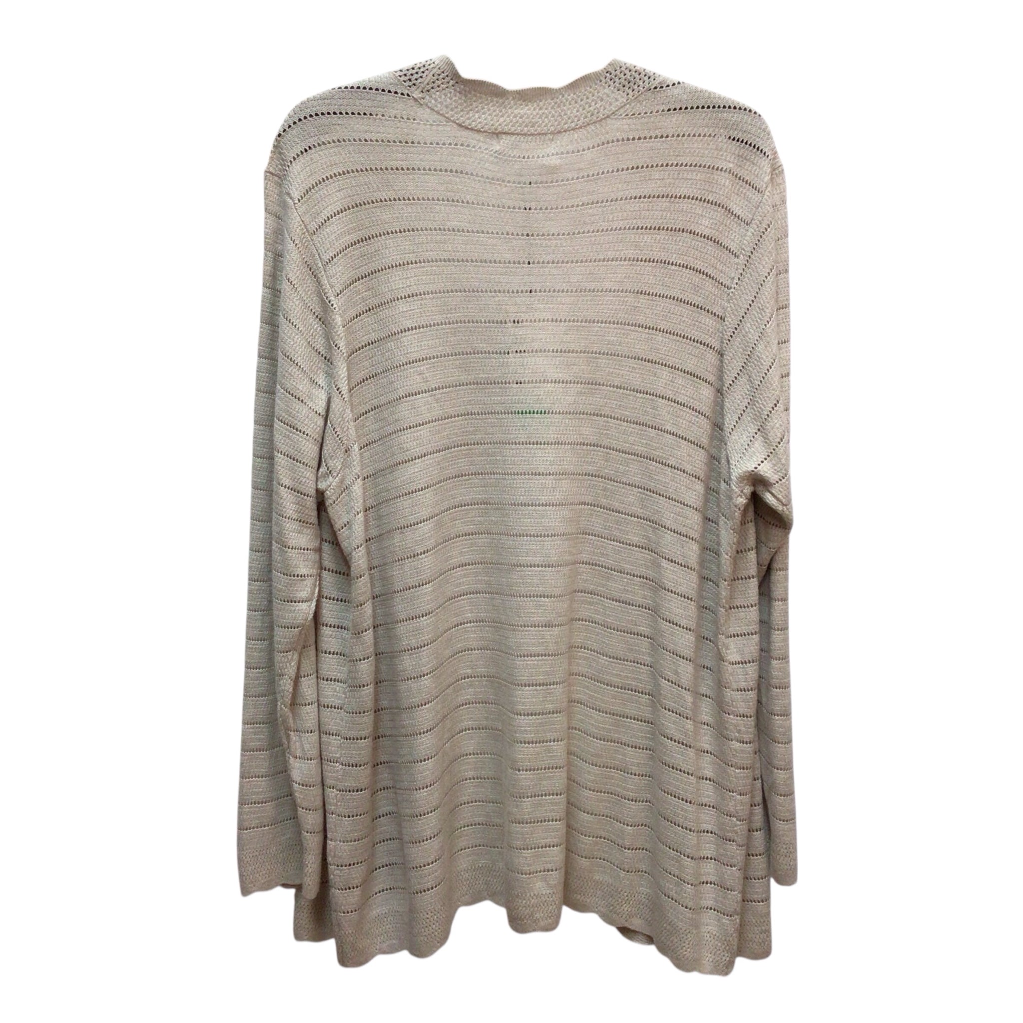 Kathy Ireland Beige Long Sleeve Cardigan Size 3X NWT