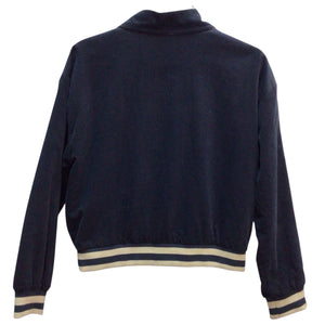 Blu Pepper Courderoy Button Up Letterman Jacket Size S