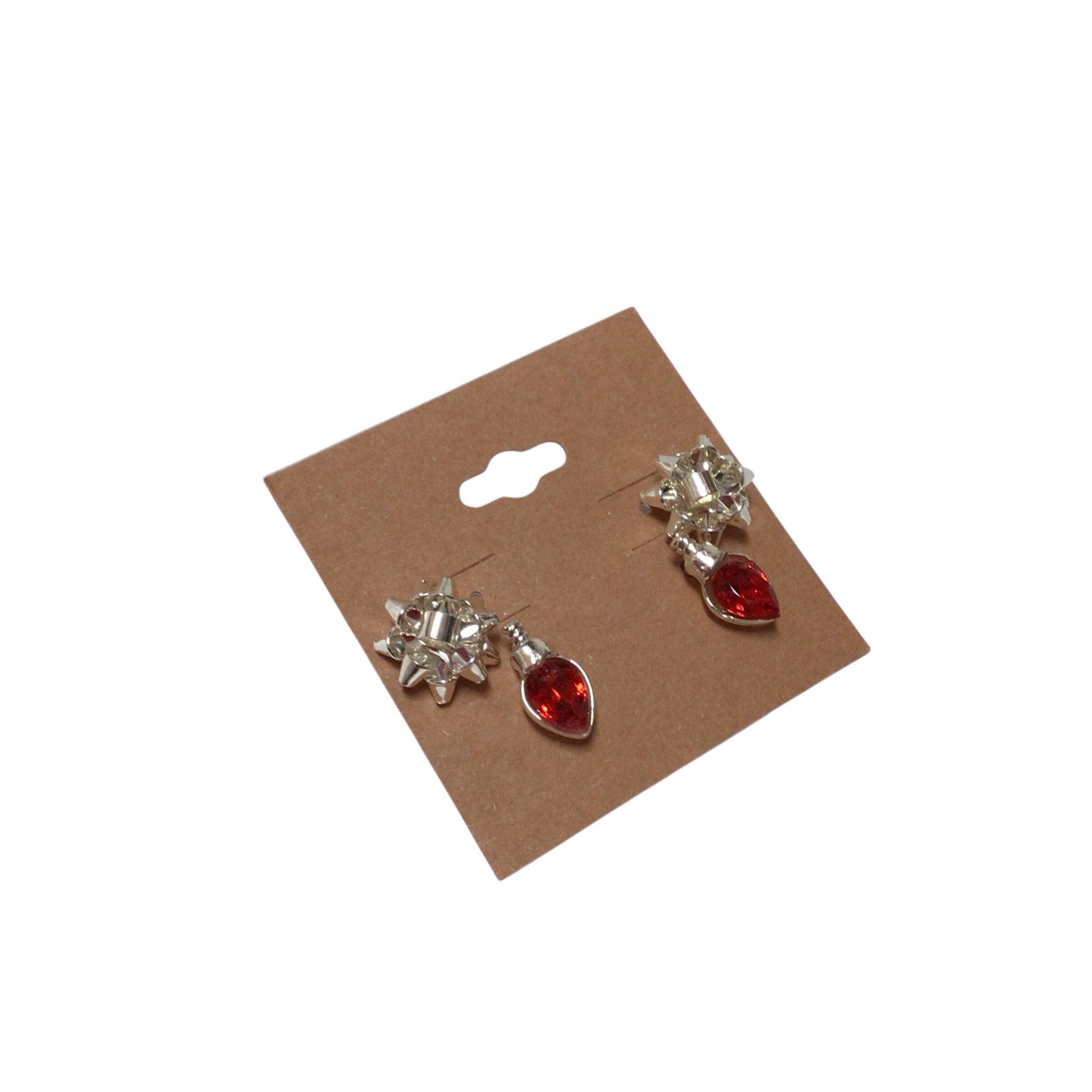 Christmas Bows & Lights Post Earrings Set