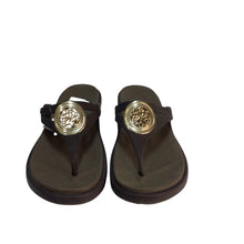 Load image into Gallery viewer, Crocs Sanrah Wedge Sandals Size 7