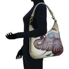 Load image into Gallery viewer, Anuschka Convertible Slim Hobo With Crossbody Strap - 662