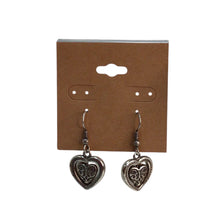 Load image into Gallery viewer, Brighton Aurora Heart Two Tone Reversible Silver Gold Plate Earrings