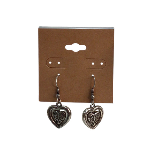 Brighton Aurora Heart Two Tone Reversible Silver Gold Plate Earrings