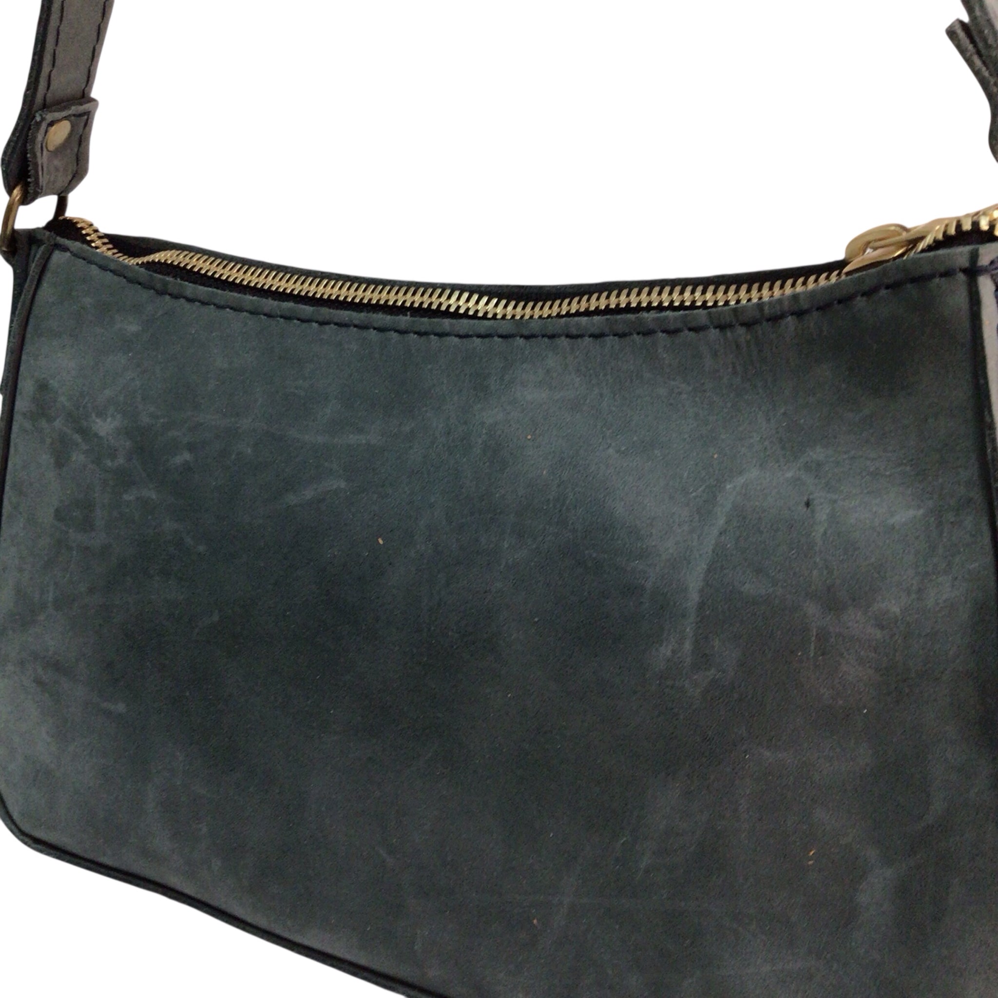 Portland Leather Small Blue Gray "Lucy Shoulder bag"/Handbag