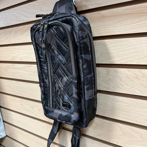 Lug Classic Quilted Sling Bag - Tailback in Camo Black