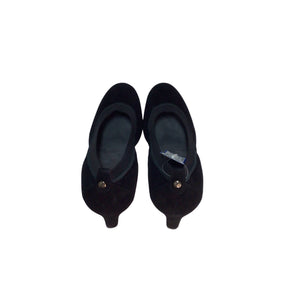 Stuart Weitzman Suede Black Heels Size 7/7.5 M
