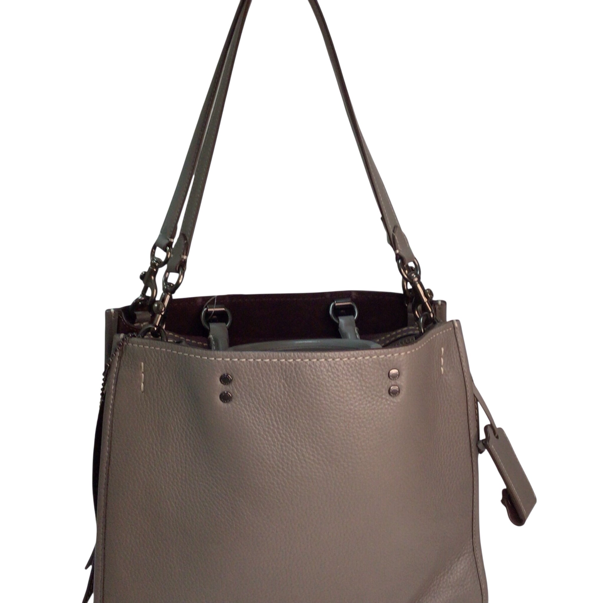 Coach Rogue Large Gray Handbag/Satchel