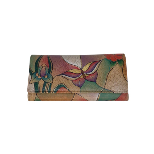 Anuschka Hand Painted Leather Wallet