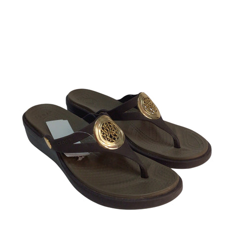 Crocs Sanrah Wedge Sandals Size 7