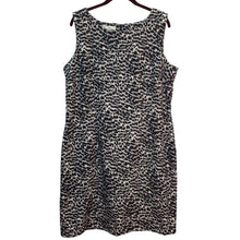 Load image into Gallery viewer, Tradition Sleeveless Black And White Leopard Pattern Dress Size XL