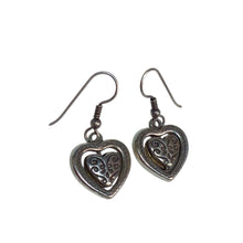 Load image into Gallery viewer, Brighton Aurora Heart Two Tone Reversible Silver Gold Plate Earrings