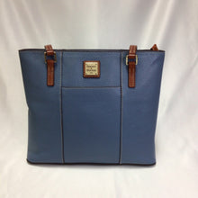 Load image into Gallery viewer, Dooney &amp; Bourke Periwinkle Pebbled Lexington Shoulder Bag