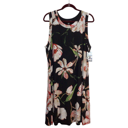 Karen Cane Flowers Sleeveless Dress Size 2X NWT