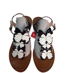 Kate Spade Black And White Butterfly Celo Sandal Size 9.5