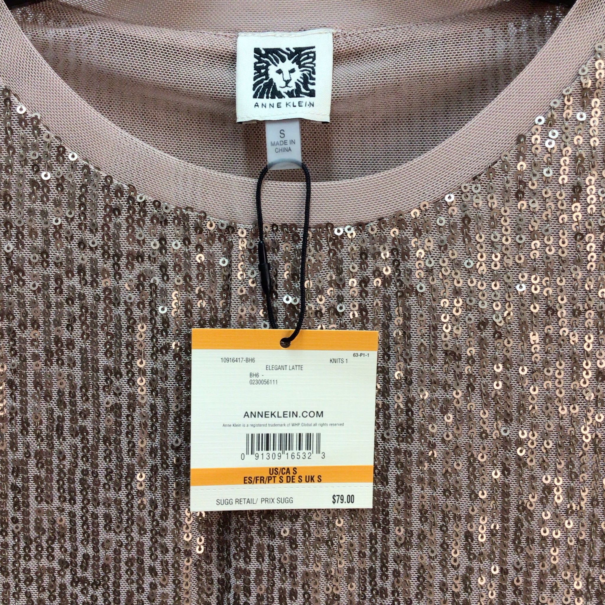 Anne Klein Short Sleeve Top Size S NWT