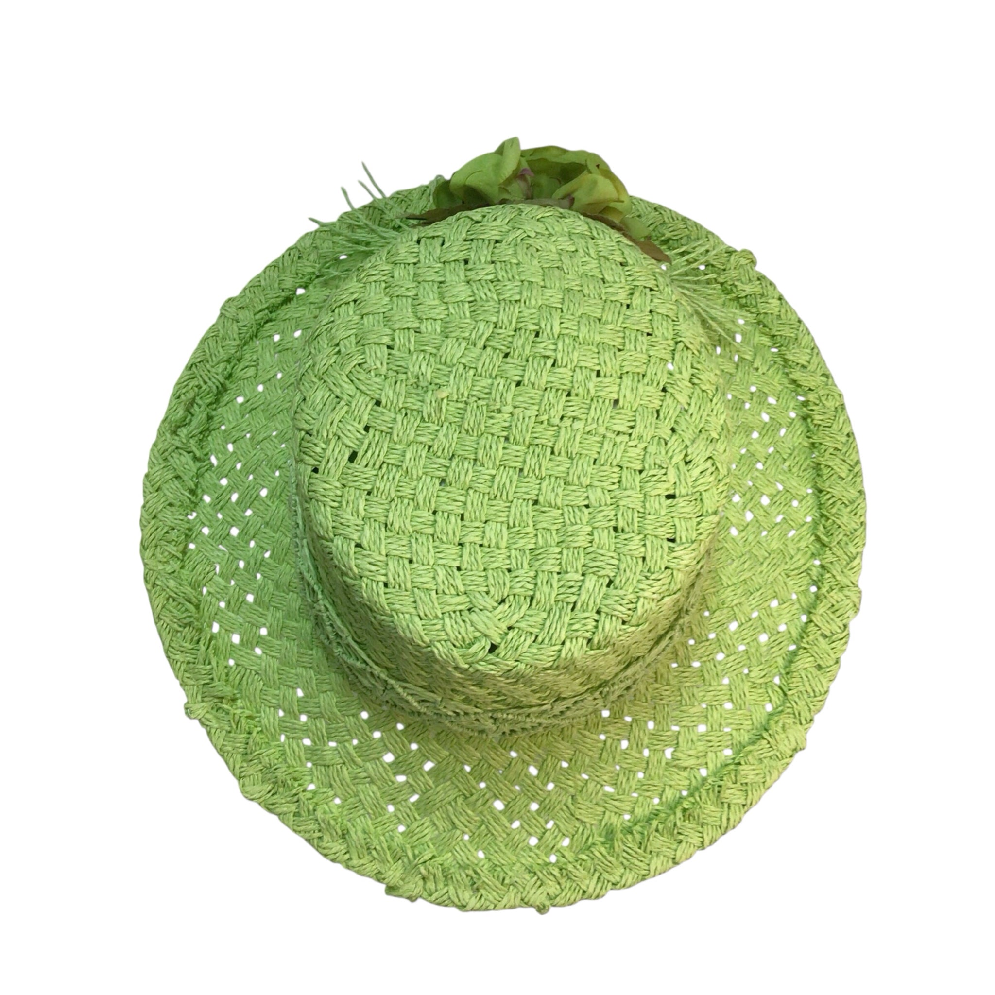 One Size Green Paper Hat