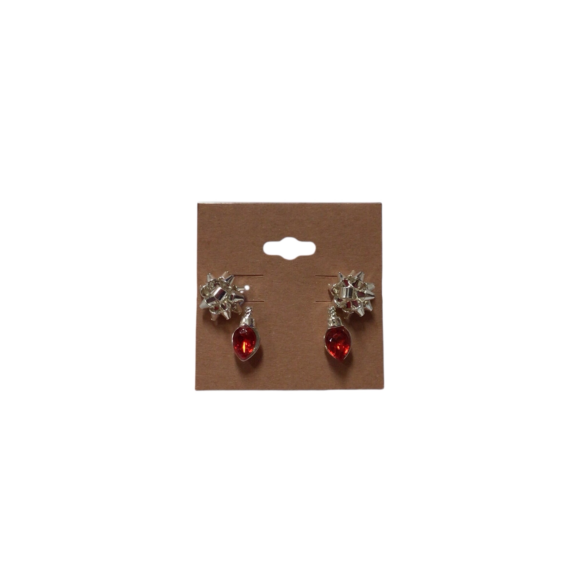 Christmas Bows & Lights Post Earrings Set
