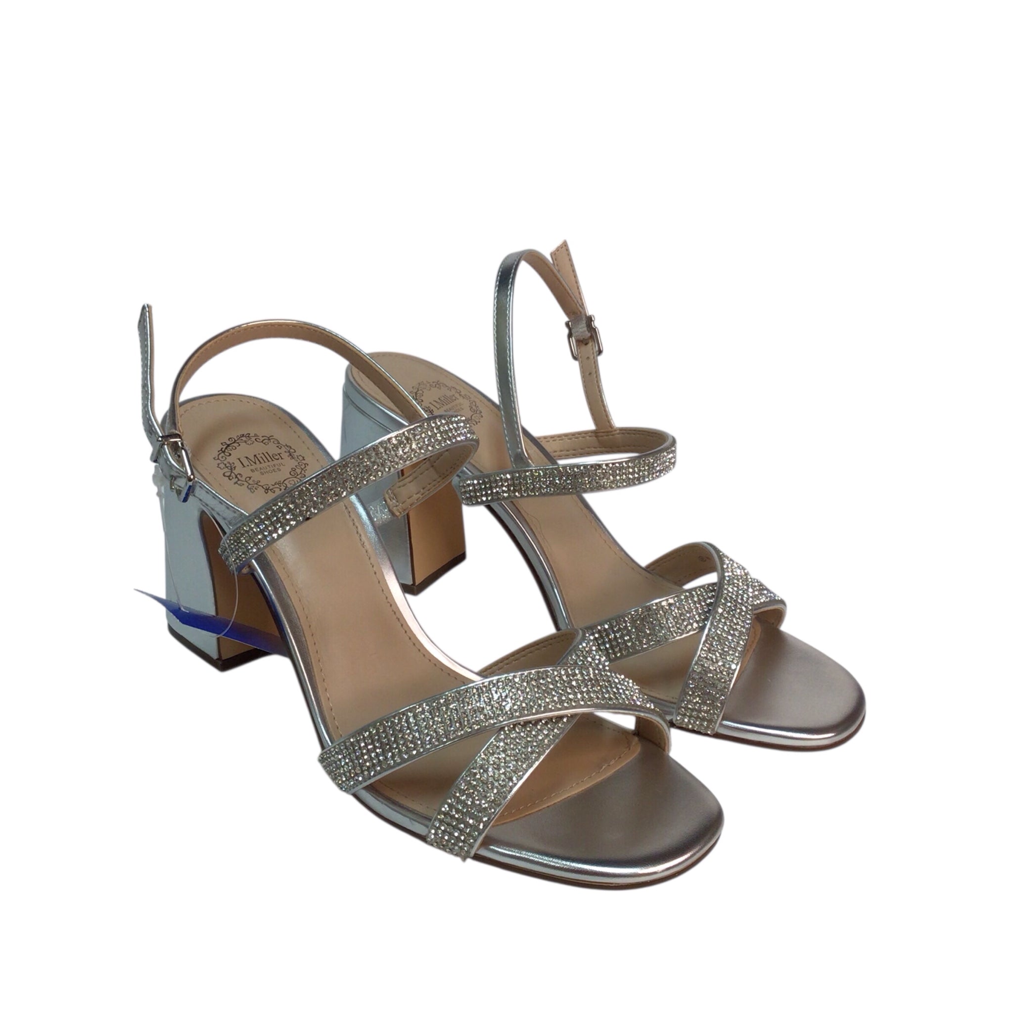 Nicole Miller Silver Heel Shoes Size 7