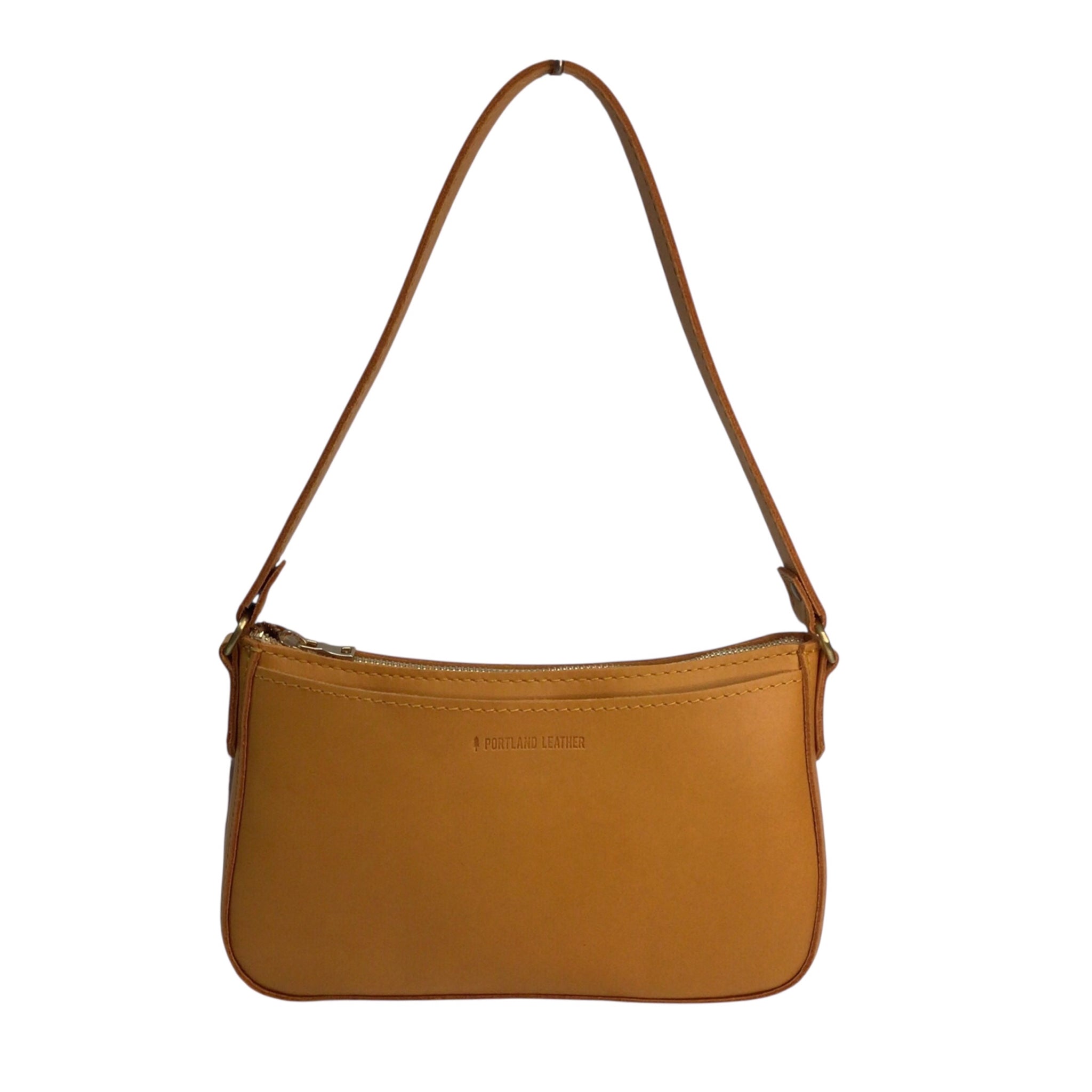 Portland Leather Small Mustard "Lucy Shoulder Bag"/Handbag