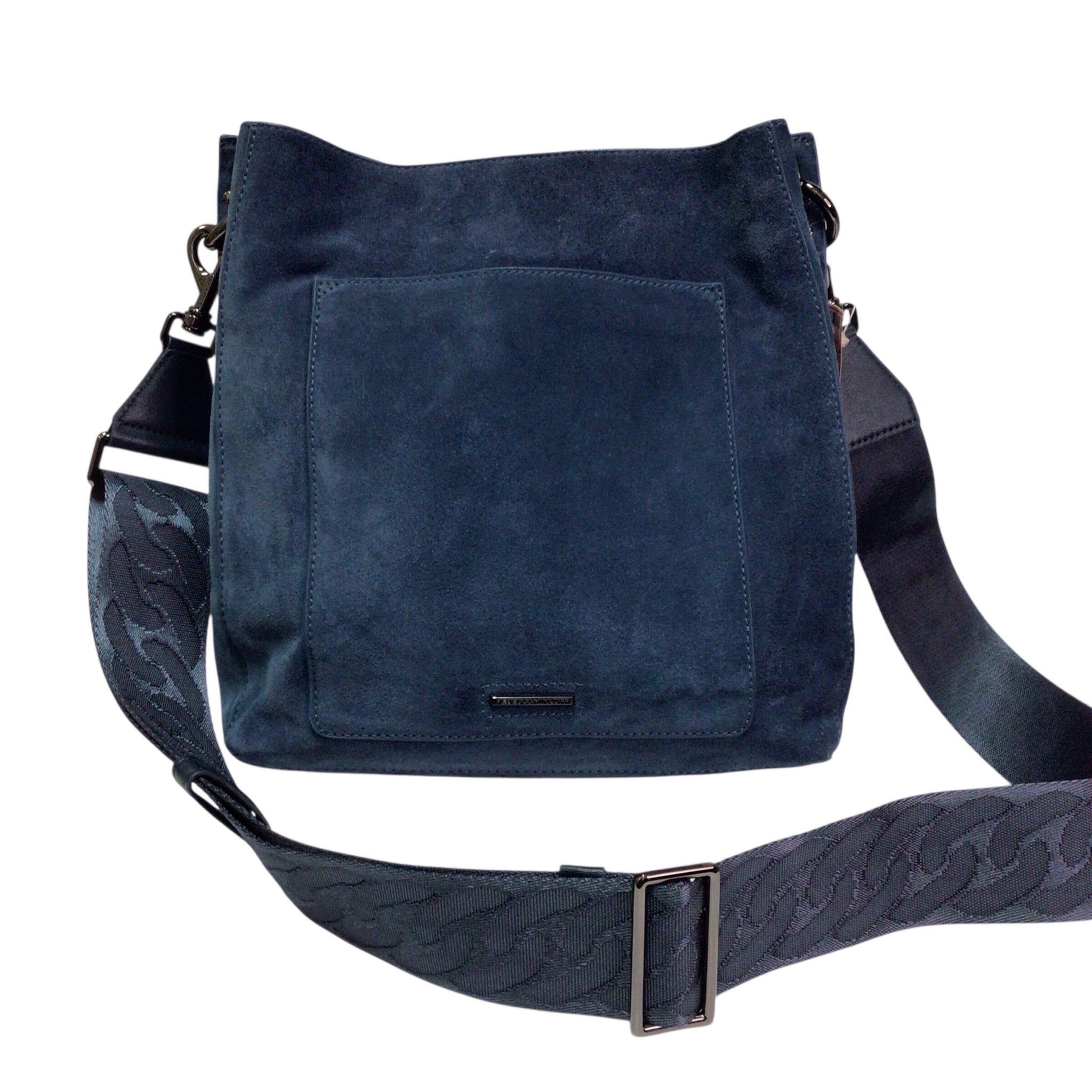 Rebecca Minkhoff Blue Suede Crossbody Shoulder Bag