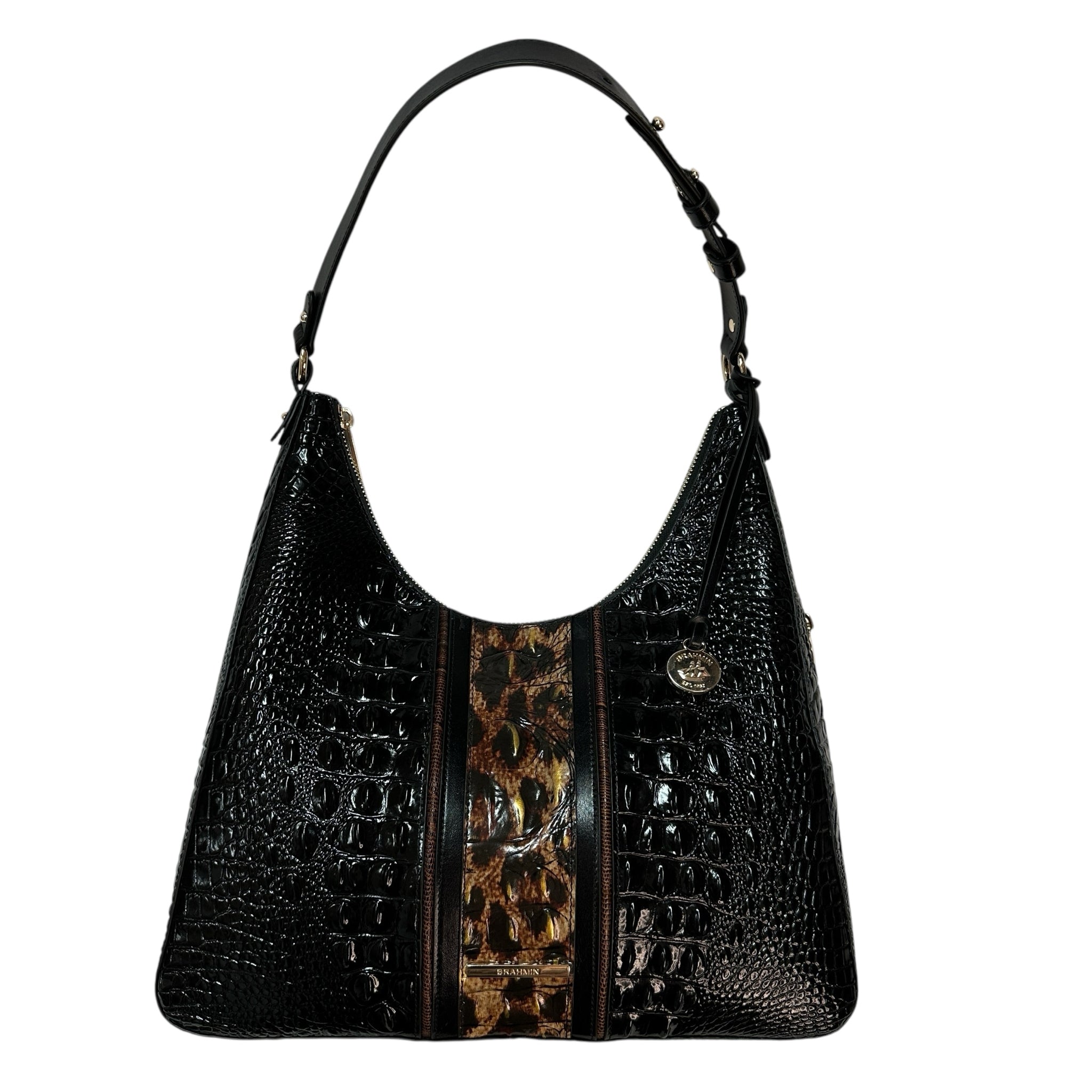 Brahmin Tabitha Kairos Embossed Leather Shoulder Bag