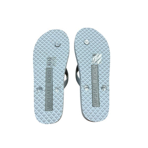 Michael Kors Thong Flip Flops Silver - Size 7