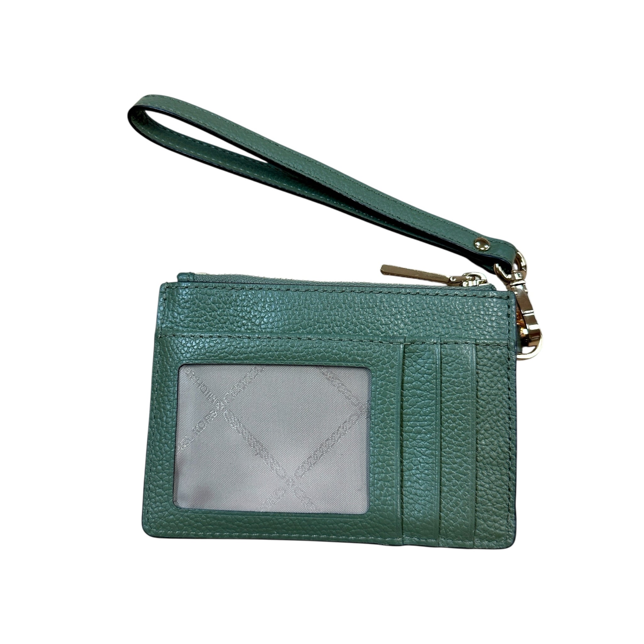 Michael Kors Green Pebbled Leather Coin Holder