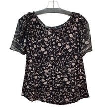 Load image into Gallery viewer, Lucky Brand Black And White Short Sleeve Top Size Small